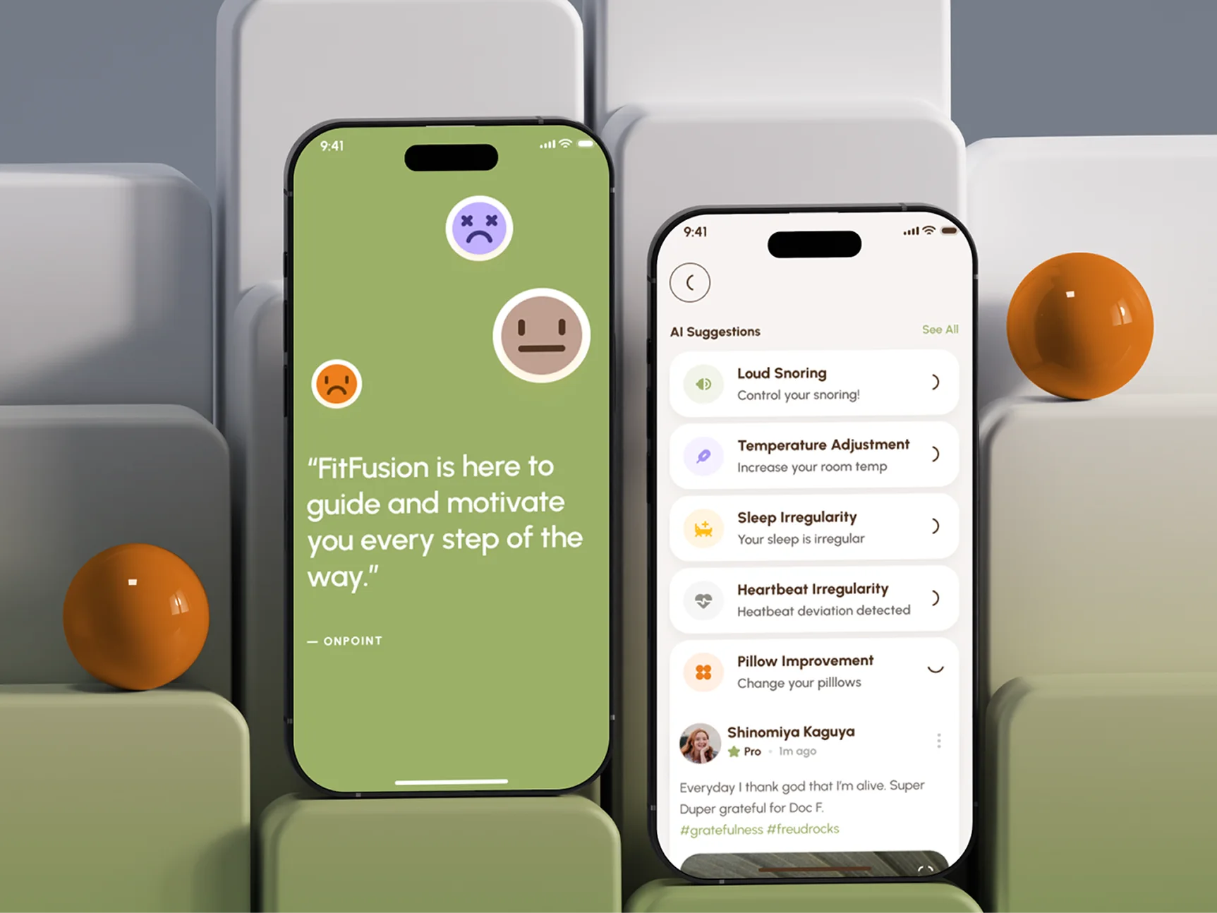 Illustrative mobile health app concept