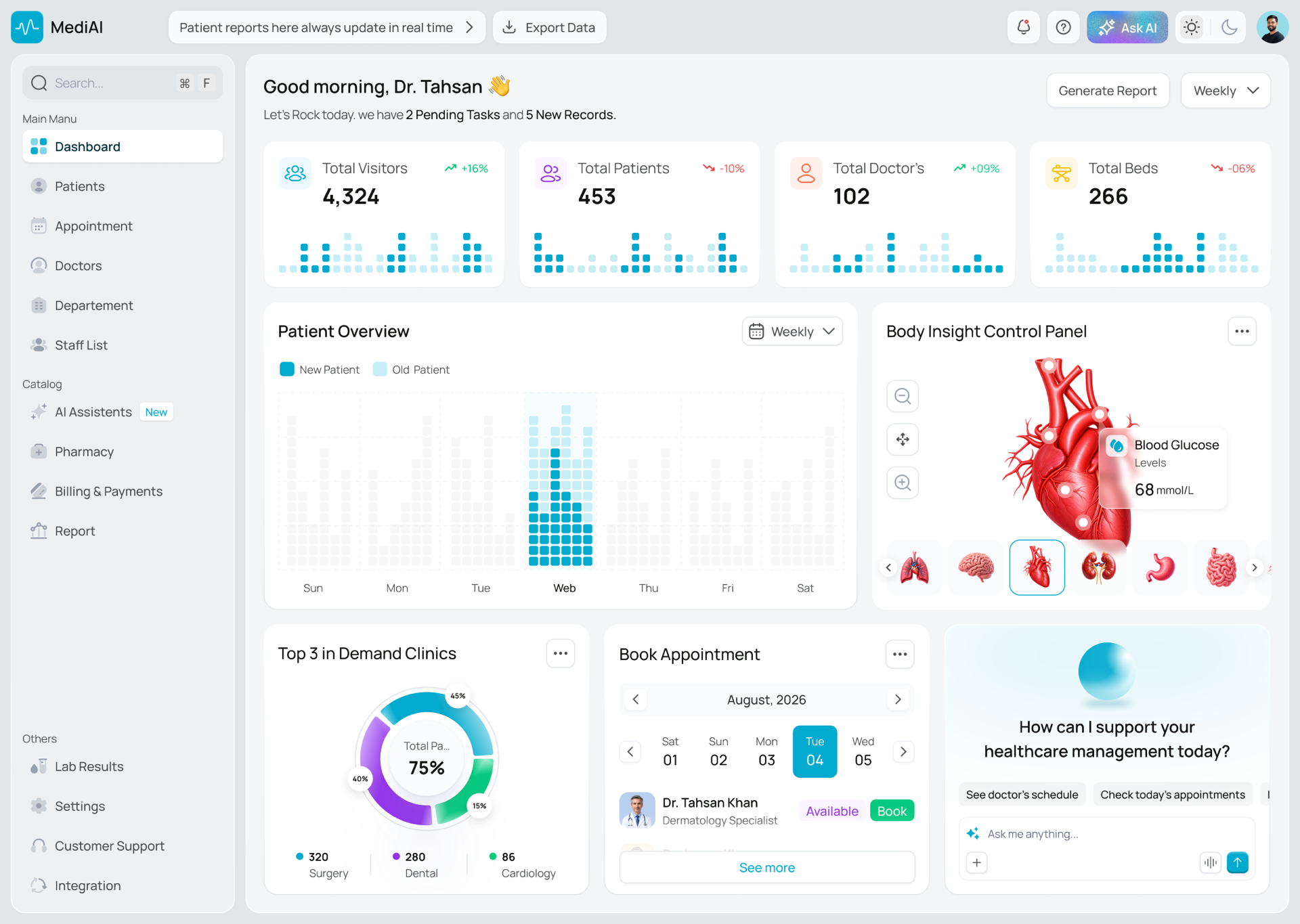 MediAI platform showcase