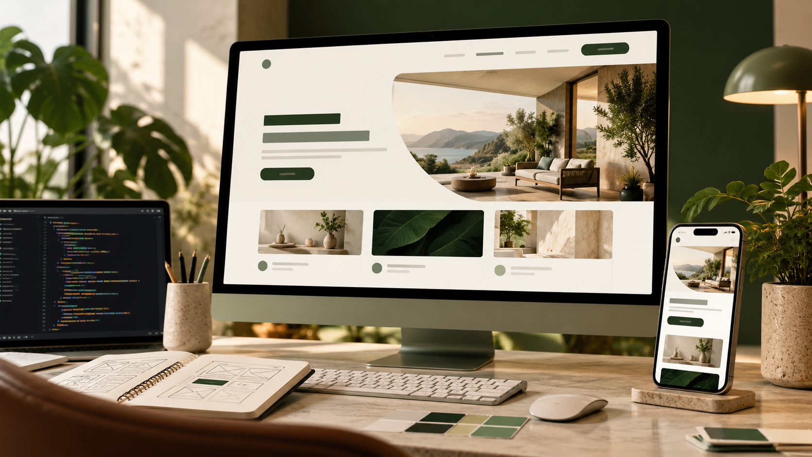 Sparkr modern website design workspace